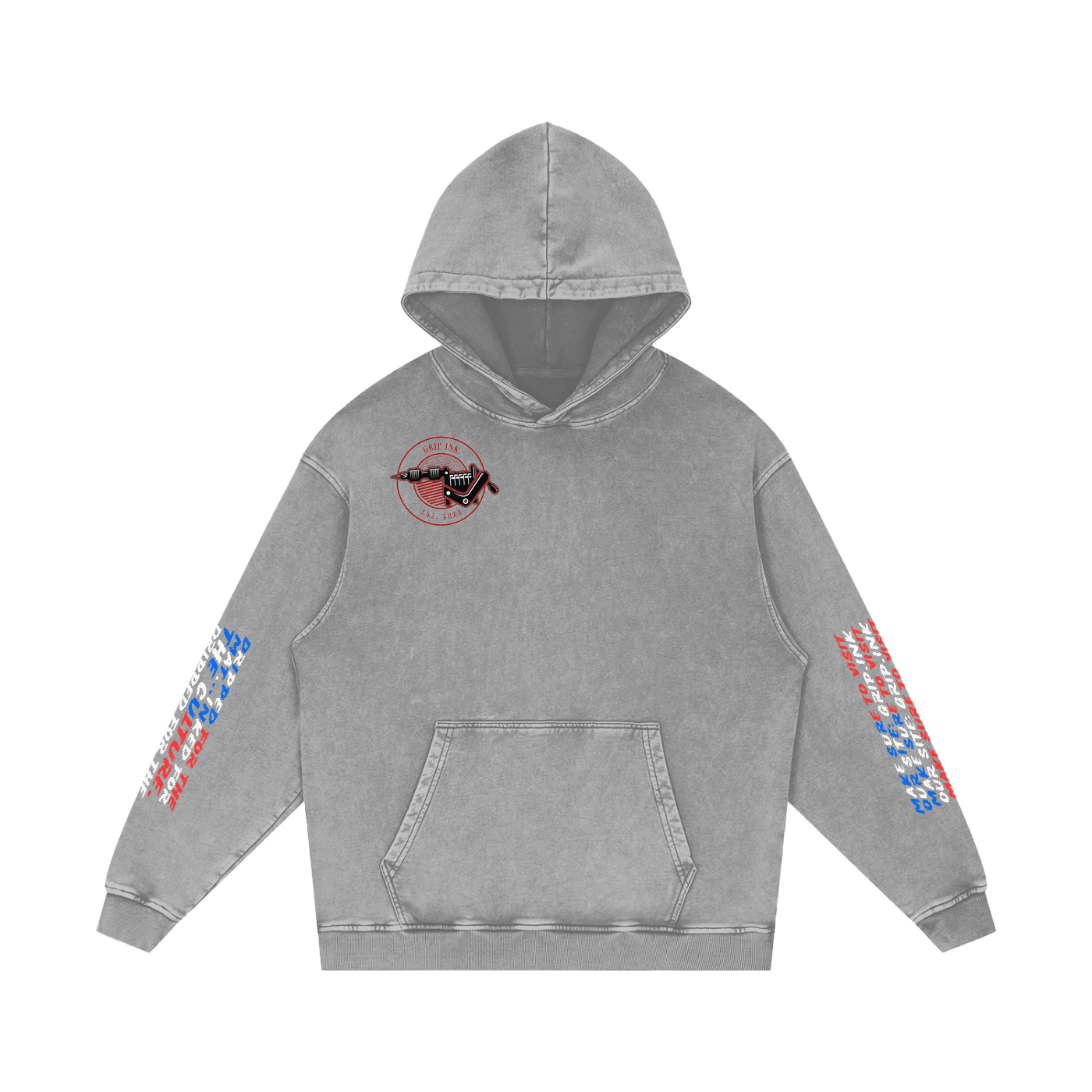 MAKE BJJ GREAT AGAIN Snow Washed Loose Cotton Hoodie