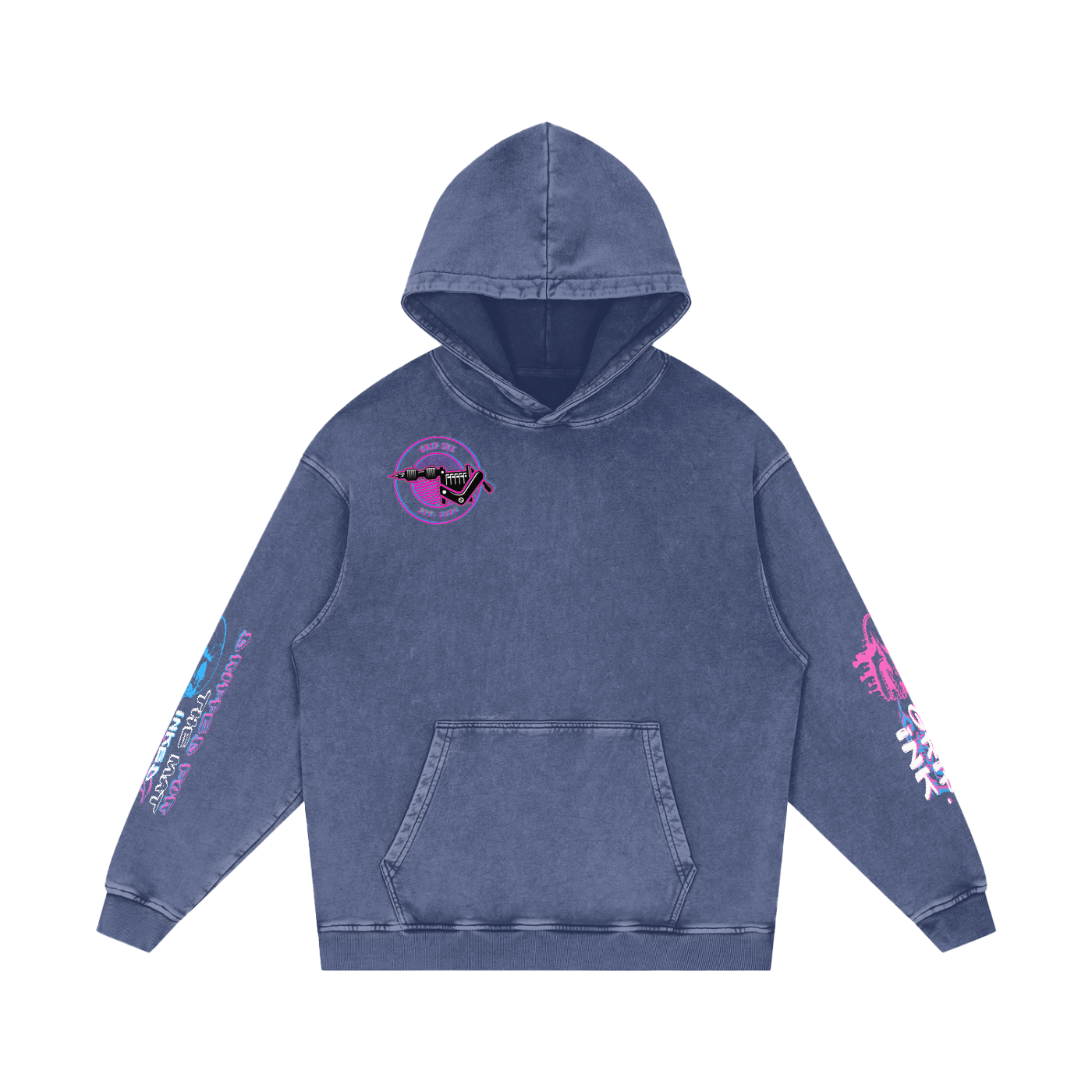 DREAMER Snow Washed Loose Cotton Hoodie