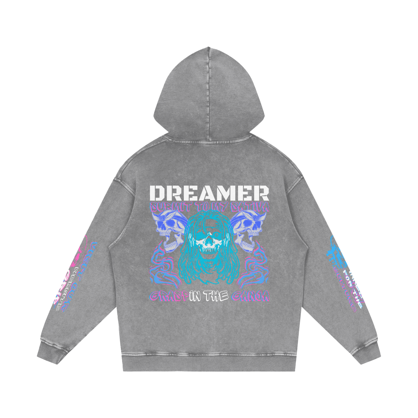 DREAMER Snow Washed Loose Cotton Hoodie