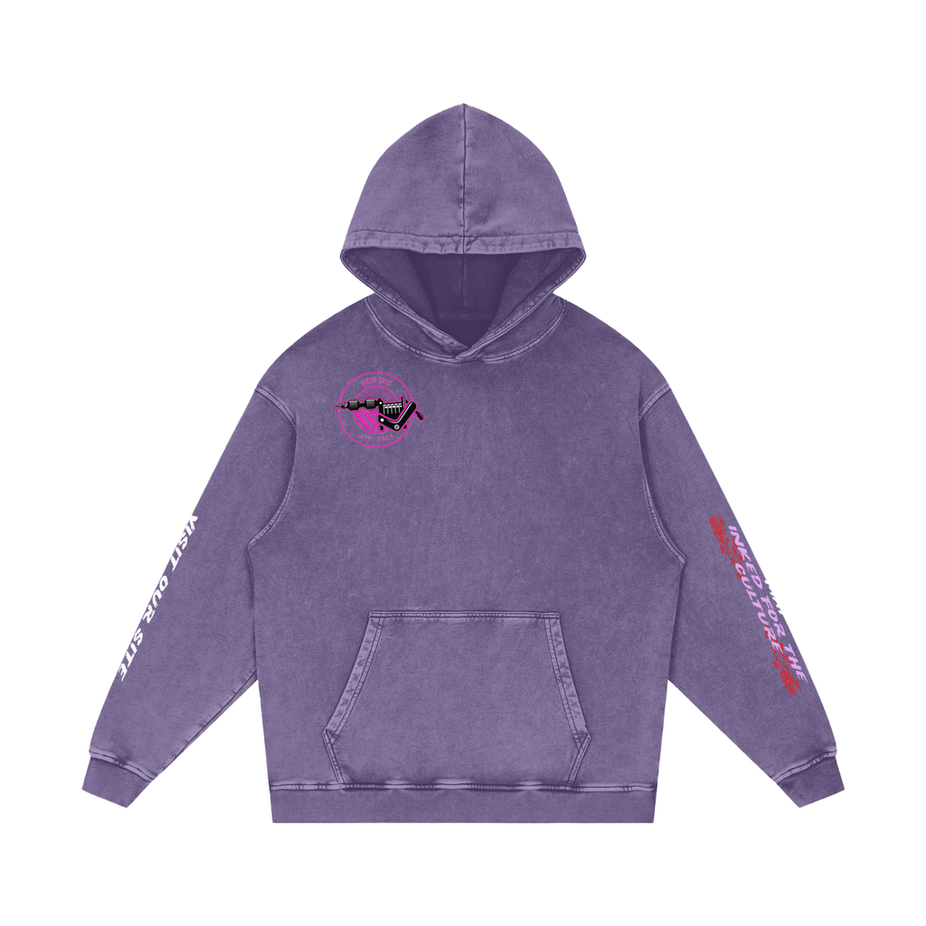 HEARTBREAKER Snow Washed Loose Cotton Hoodie