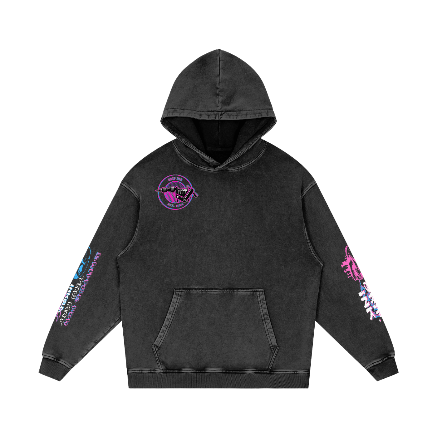 DREAMER Snow Washed Loose Cotton Hoodie