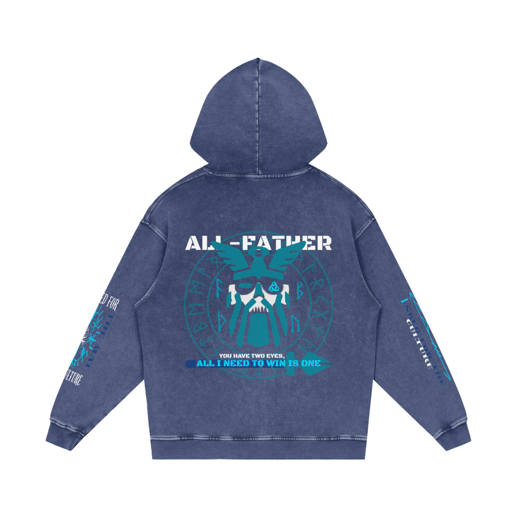 ALL-FATHER Snow Washed Loose Cotton Hoodie