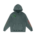 BREAKING POINT Snow Washed Loose Cotton Hoodie
