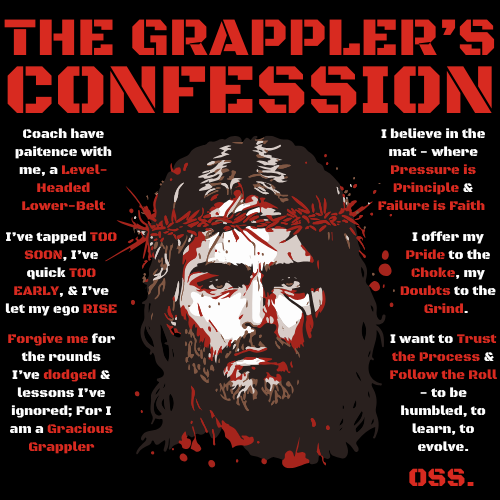 THE GRAPPLER'S CONFESSION Performance T-Shirt
