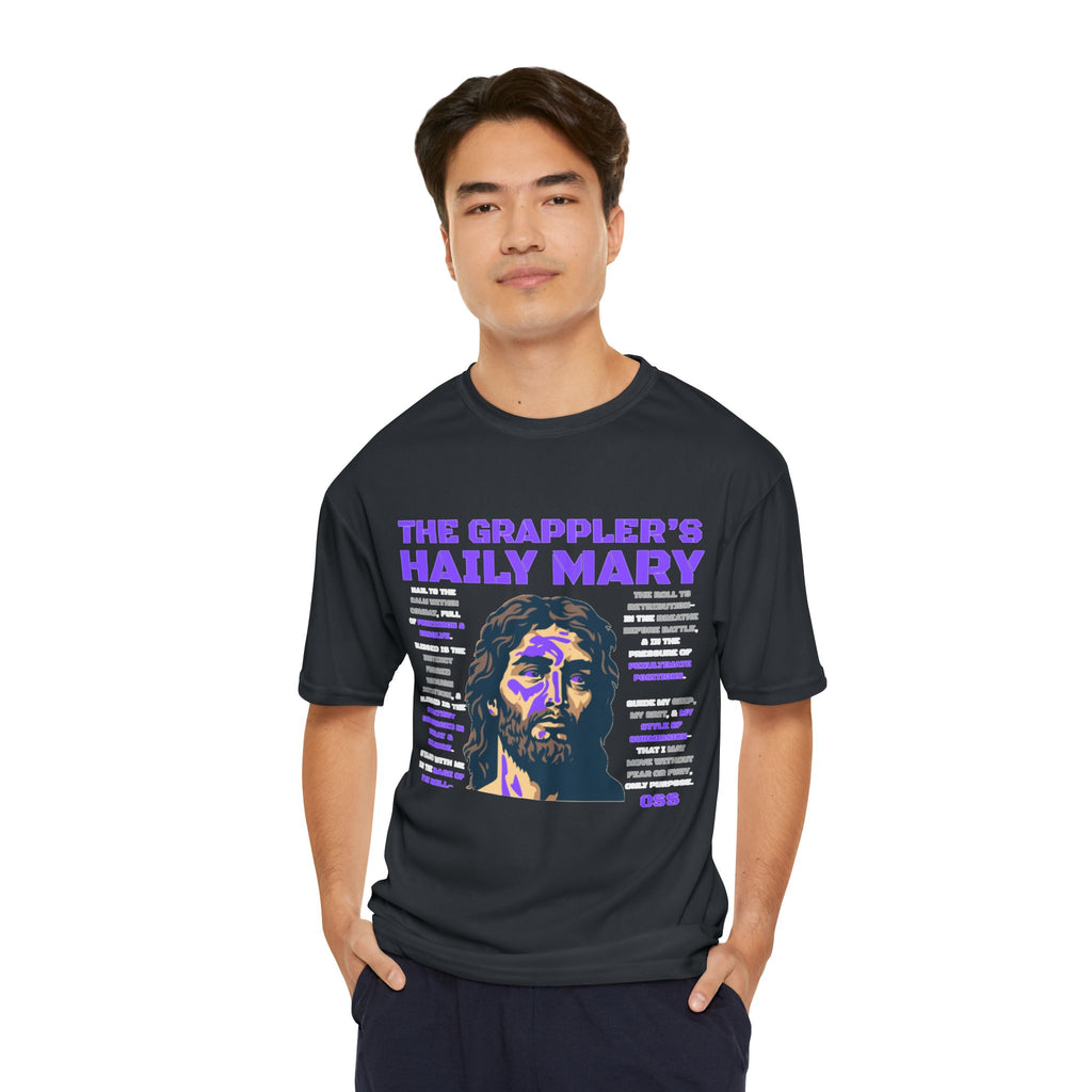THE GRAPPLER'S HAIL MARY Performance T-Shirt