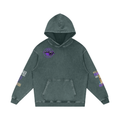 THE GRAPPLER'S HAIL MARY Snow Washed Loose Cotton Hoodie