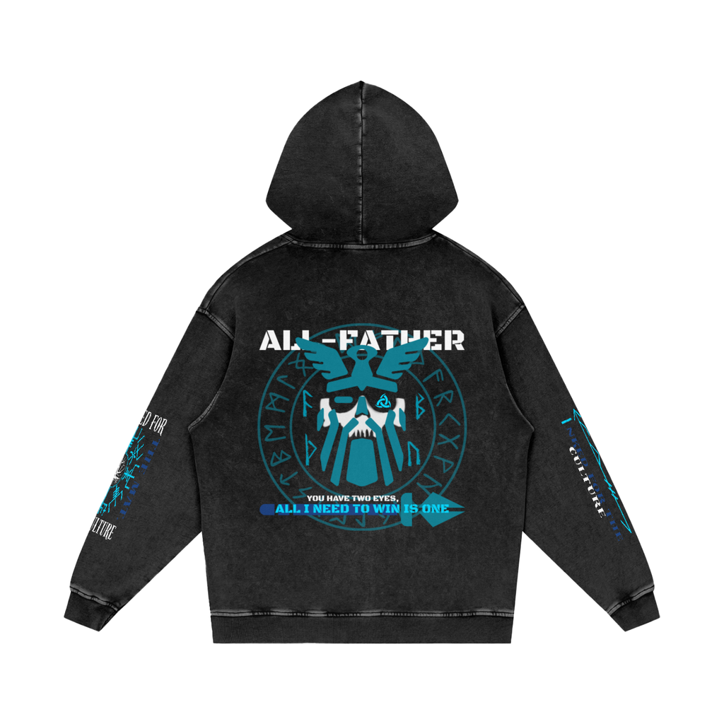 ALL-FATHER Snow Washed Loose Cotton Hoodie