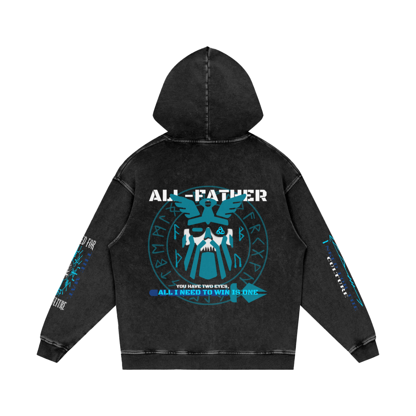 ALL-FATHER Snow Washed Loose Cotton Hoodie