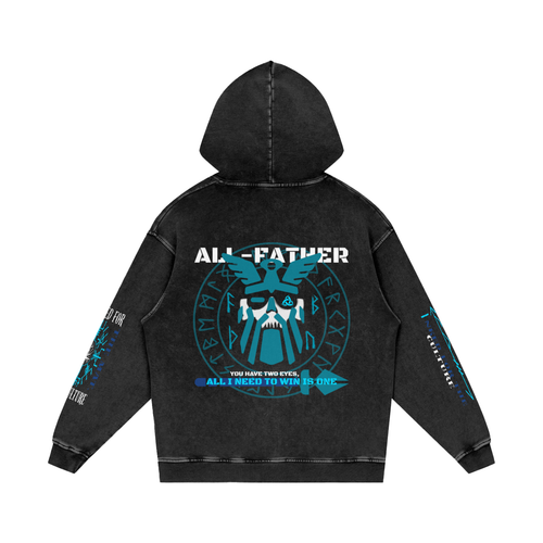 ALL-FATHER Snow Washed Loose Cotton Hoodie