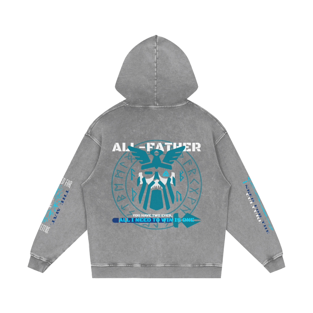 ALL-FATHER Snow Washed Loose Cotton Hoodie