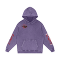 SCREAM QUEEN Snow Washed Loose Cotton Hoodie